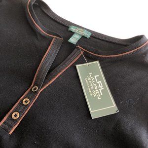 LAUREN JEANS CO. Long Sleeve Knit Top NWT Size XL